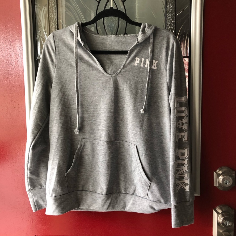 VS Pink long sleeve hoodie size XL